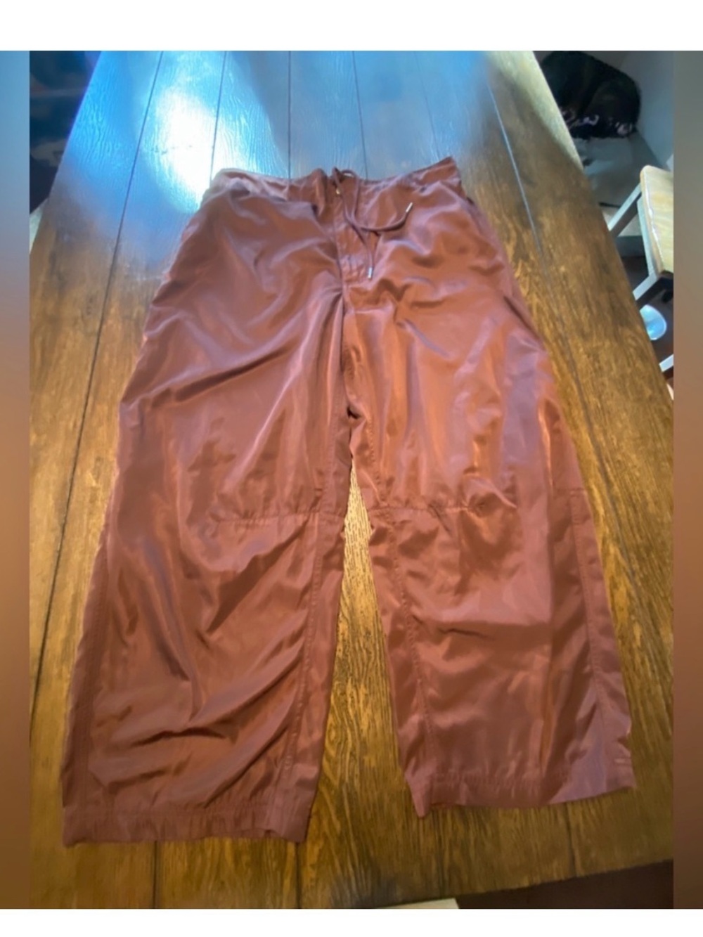 BDG Brown Cargo Silky Drawstring Hugh Rise Pants Size XL B16